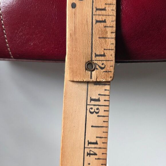 NWT CAROLEE DEEP RED LEATHER TOTE BAG SIZE LARGE - Picture 15 of 16